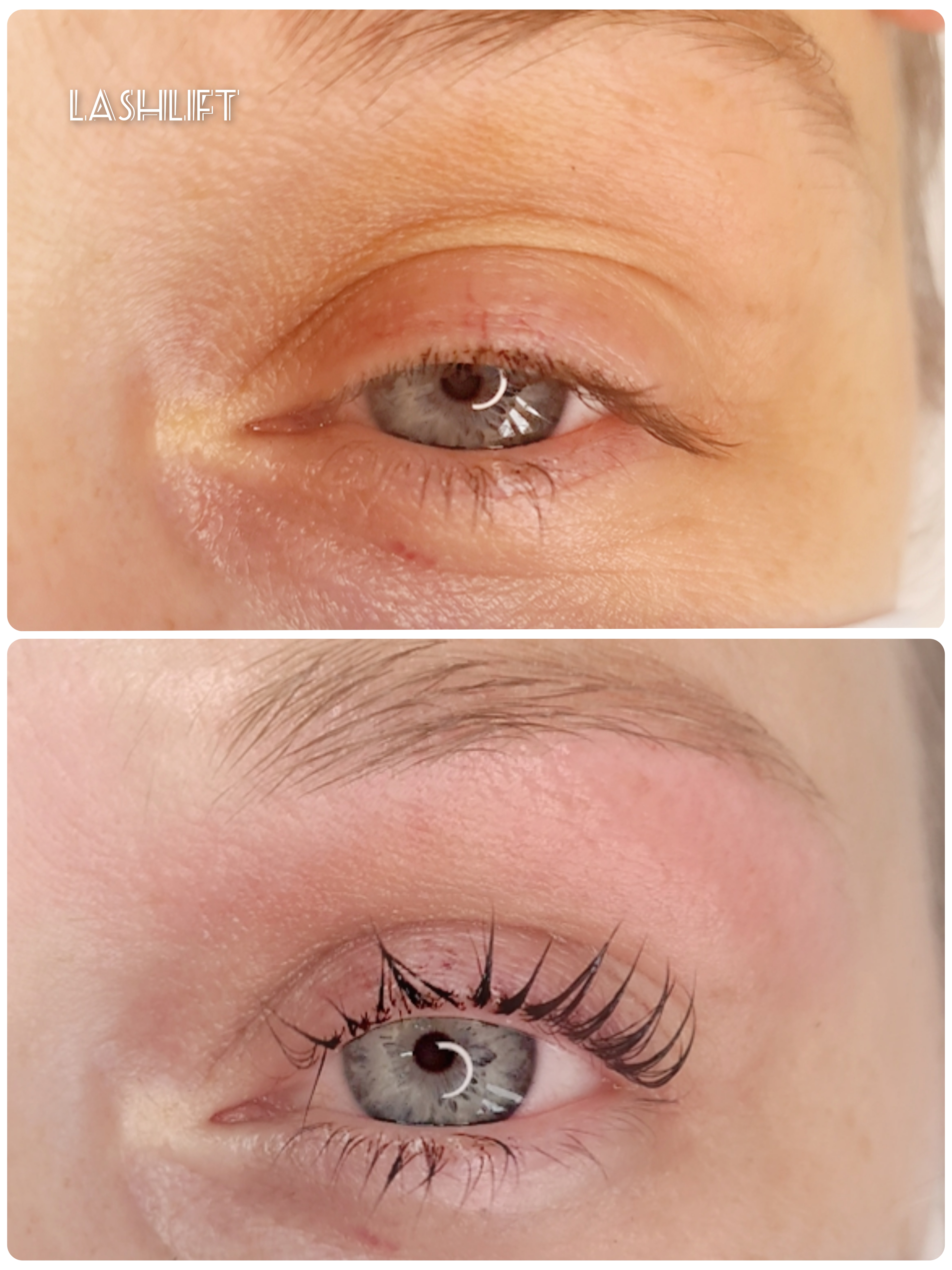Avant-après Lashlift